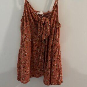 Rust Floral Top